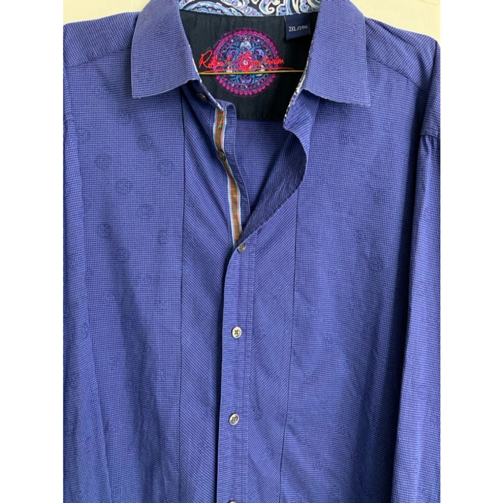 Robert Graham Blue Shirt 2XL NWOT
